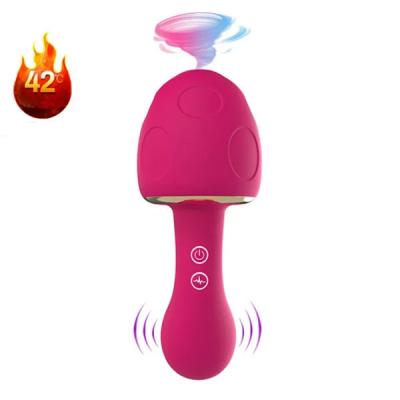 Mushroom Shape Wand Massager 10 Suction 10 Frequency Big Head Waterproof Vibrator For Vagina