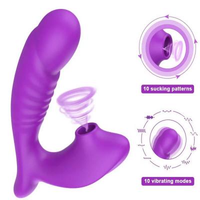 Hot Sale 10 Frequency Wearable Clitoral Sucking Vibrator Silicone Rechargeable Sucking Massager